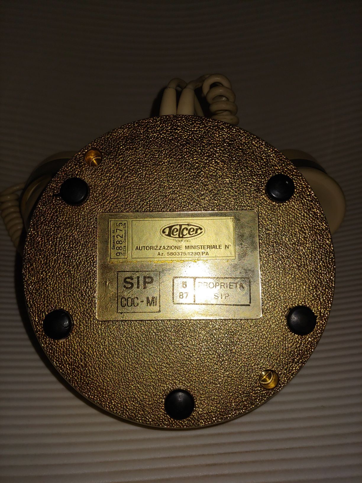 Prawdziwy stary telefon RETRO Telcer Telefonia IT