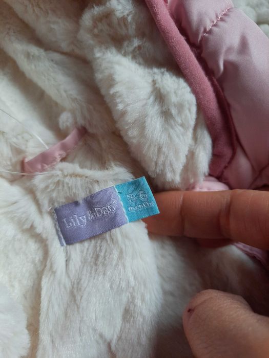 Зимовий комбінезон для дівчинки Lily&Dan 3-6м