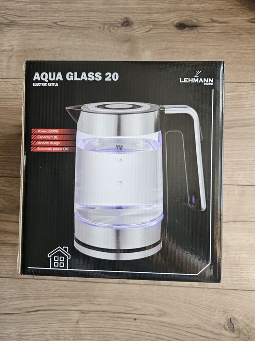Nowy czajnik szklany Lehmann aqua glass 20