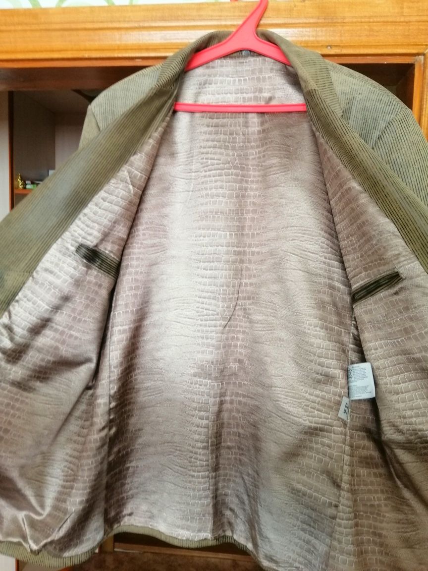 Мужской кожаный пиджак из натуральной кожи ягнёнка