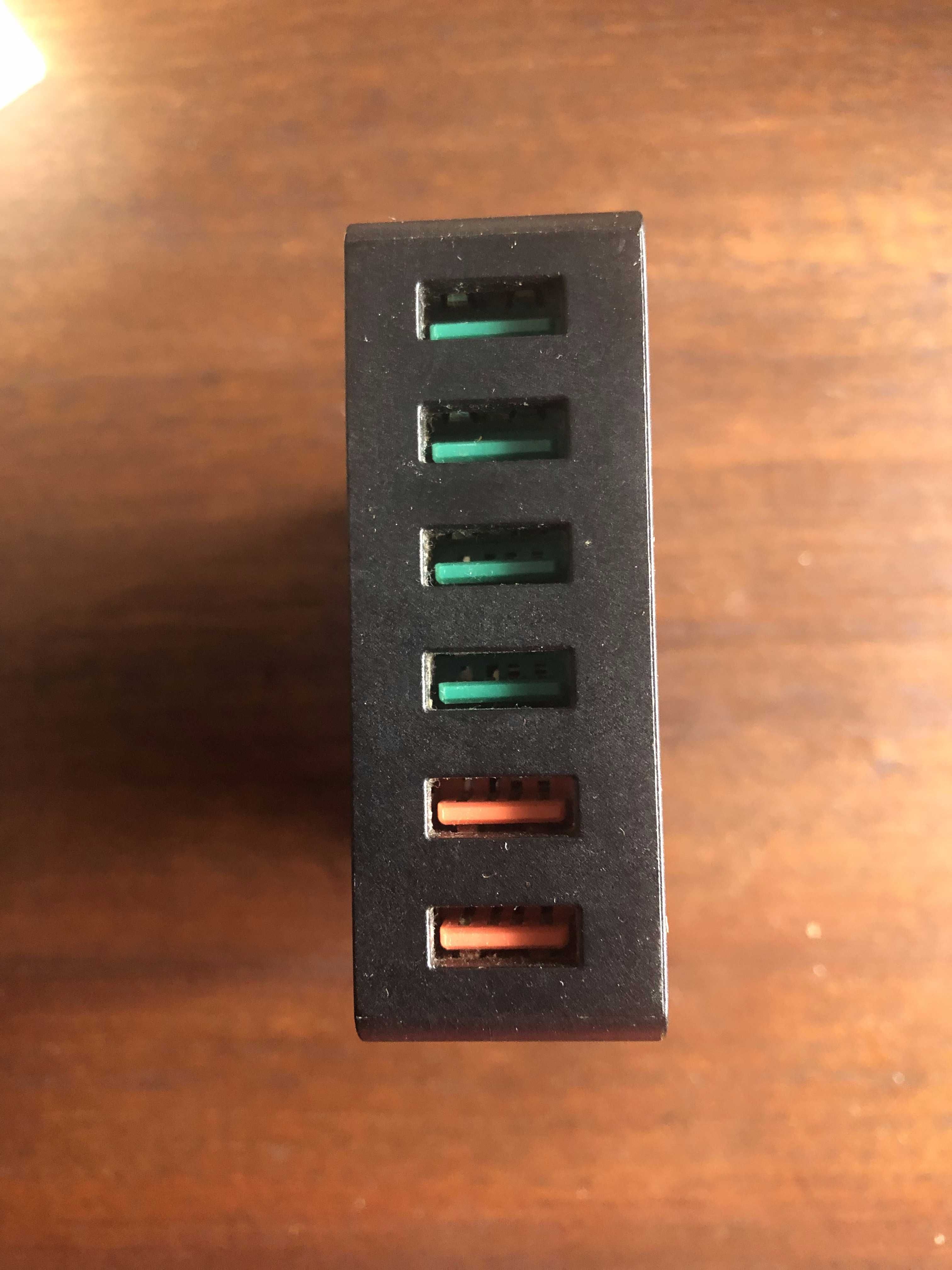 Carregador USB múltiplo - com 6 entradas