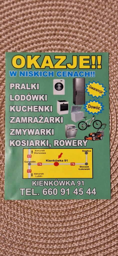 Lodówka Niemiecka Szwedzka energooszczędna  z gwarancją