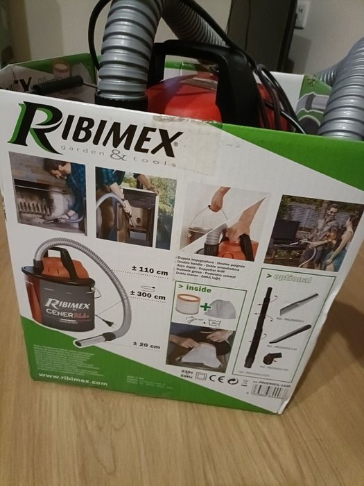 Aspirador de cinzas 1000 w 17 L Ribimex