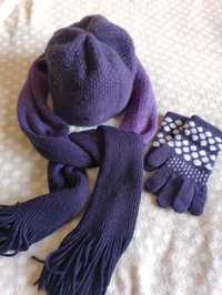 Шапка, шарф, рукавиці