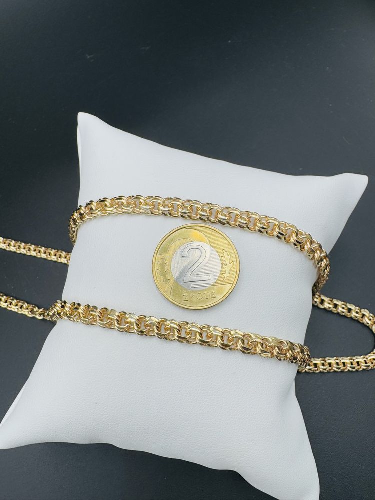 Nowy zloty lancuszek wzor garibaldi proba 585 waga 31,77g
