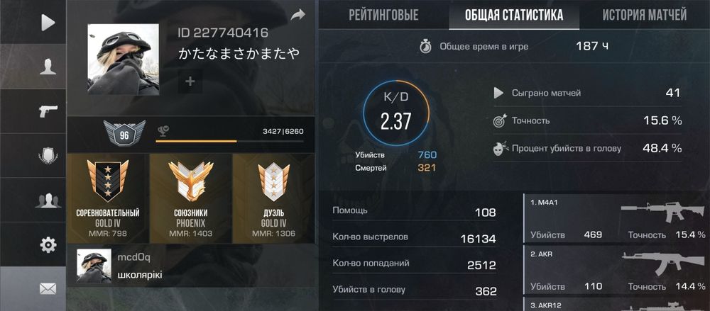 Аккаунт в стендоф 2