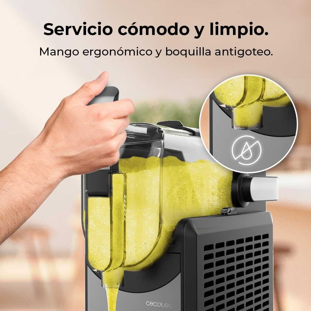 Прилад для приготування сльоти та коктейлів / Слаш-машина Cecotec 2,6л