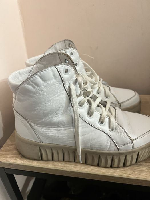 Хайтопи шкіряні білі