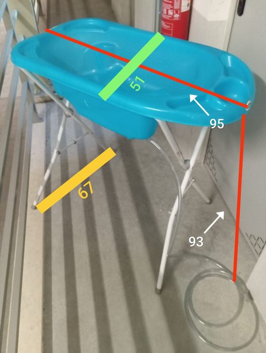 Banheira bebé Jane com suporte