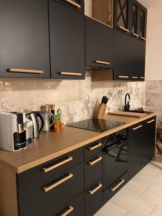 Uchwyt meblowy klejony o długości 184mm dębowy