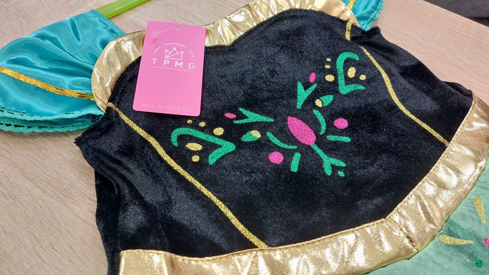 Nowa sukienka strój Anna Kraina Lodu rozmiar uniwersalny około 120 cm