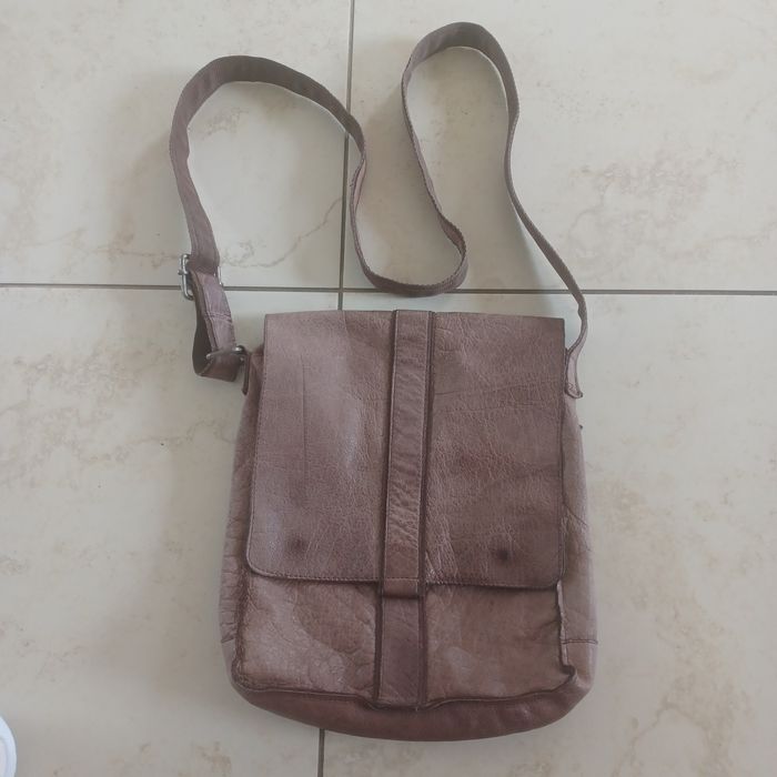 Torba LOUBS listonoszka z miękkiej skóry naturalnej unisex