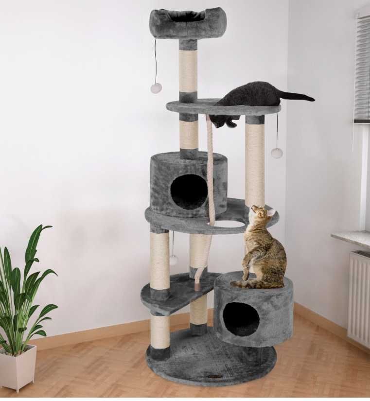 drapak dla kota HappyPet CAT040 szary