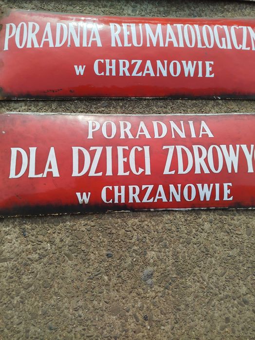 stara tablica emalia wypukla z czsow PRL  60-lata