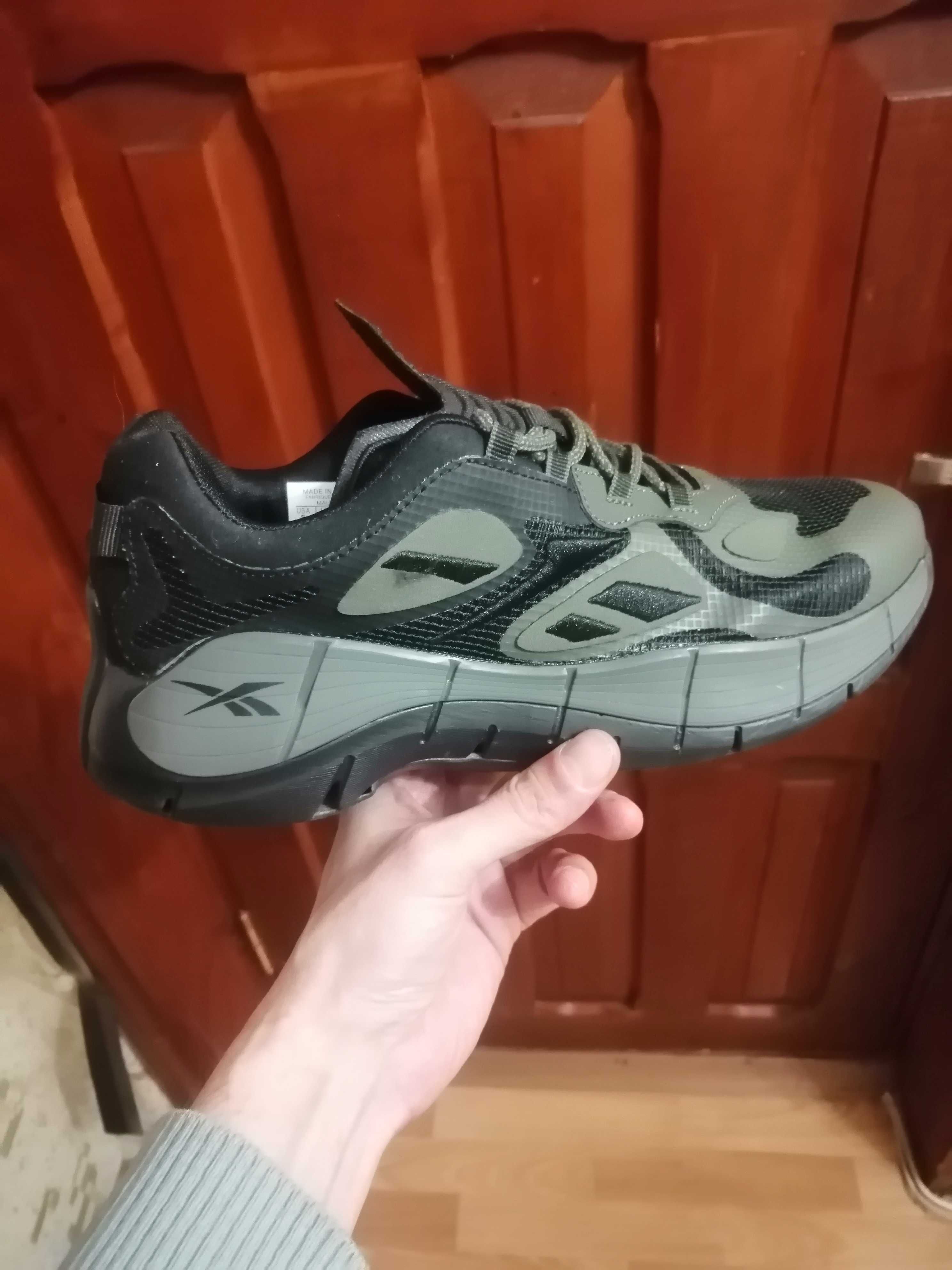 Reebok Zig Kinetica Мужские кроссовки хаки рибок (42р стелька 27)