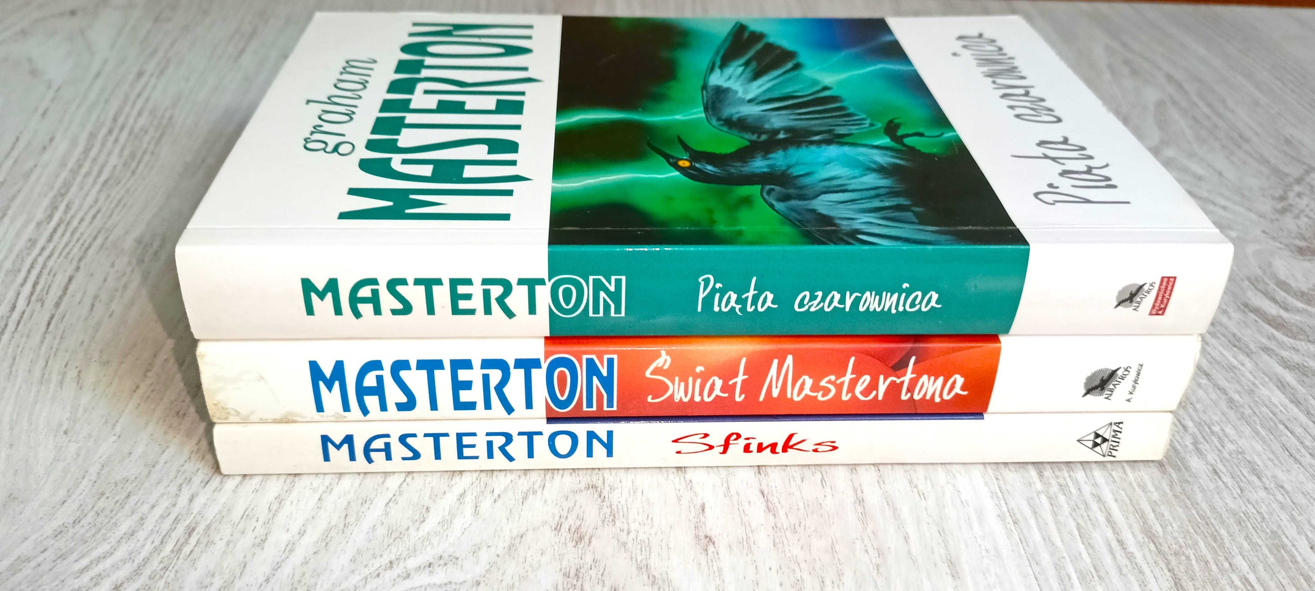 3x Graham Masterton Piąta czarownica + Sfinks + Świat Mastertona