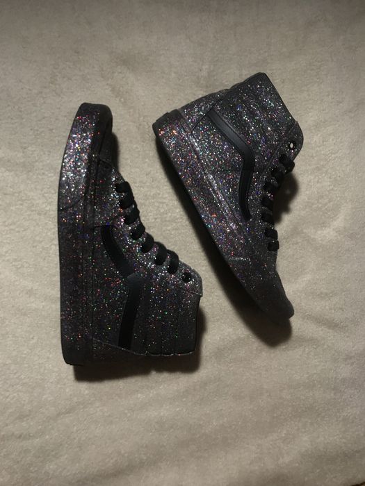 Кроссовки Vans sk8-Hi rainbow glitter sk8 y2k opium rap hip hop