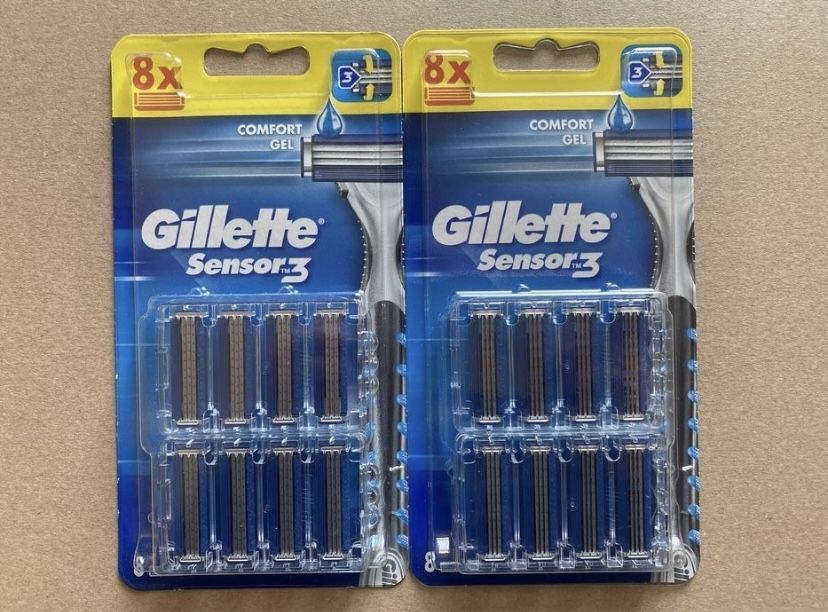 16x Nowe Zapasy maszynki do golenia Gillette Sensor 3