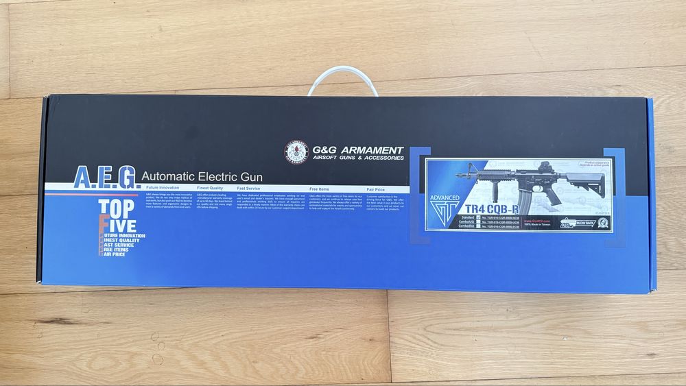 Rifle Eletrico G&G TR4 CQB-R (AEG) + magazine e acessorios - Otimo Est