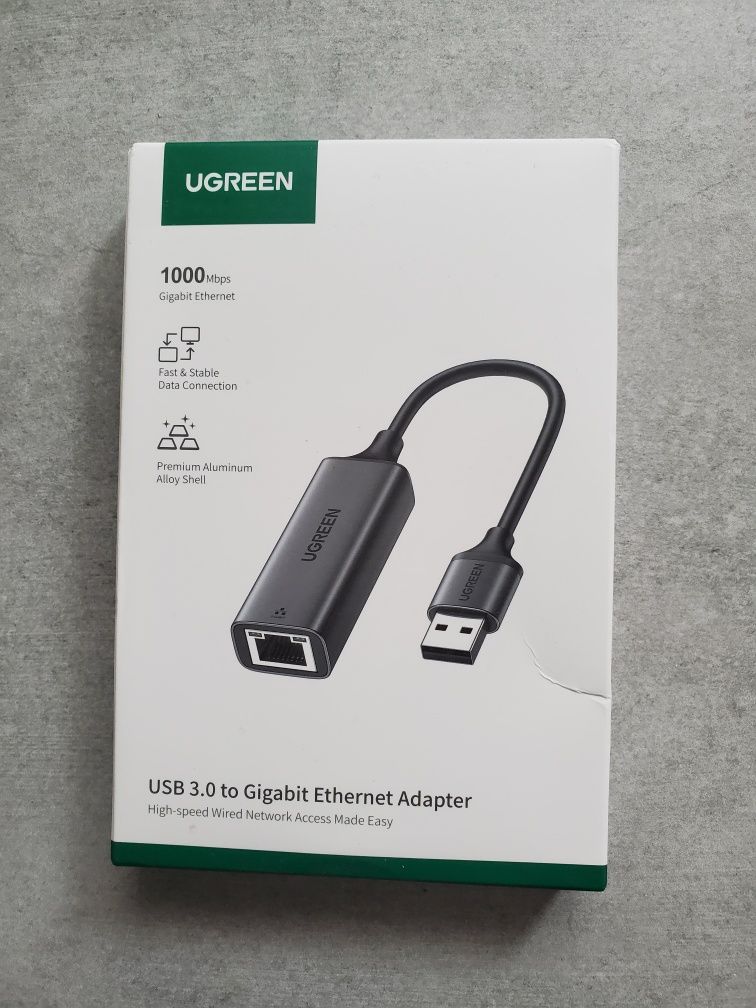 Мережевий адаптер Ugreen USB 3.0 to Gigabit RJ-45 Ethernet Card