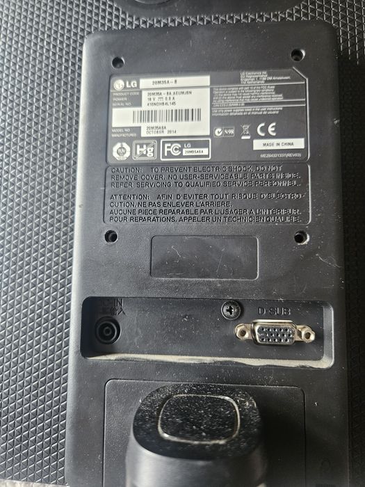 Monitor LG 20 Cali