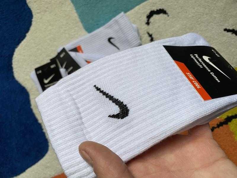 ХІТ ПРОДАЖ 2024! Шкарпетки високі Nike білі чорні. Носки высокие Найк