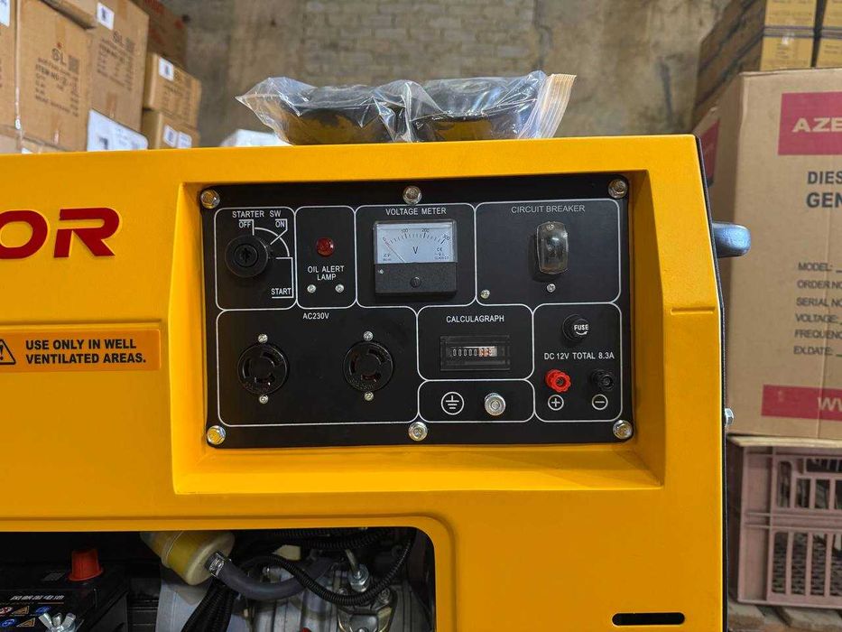 дизельний генератор кipor 7000 з мідною обмоткою стартер якість міцний