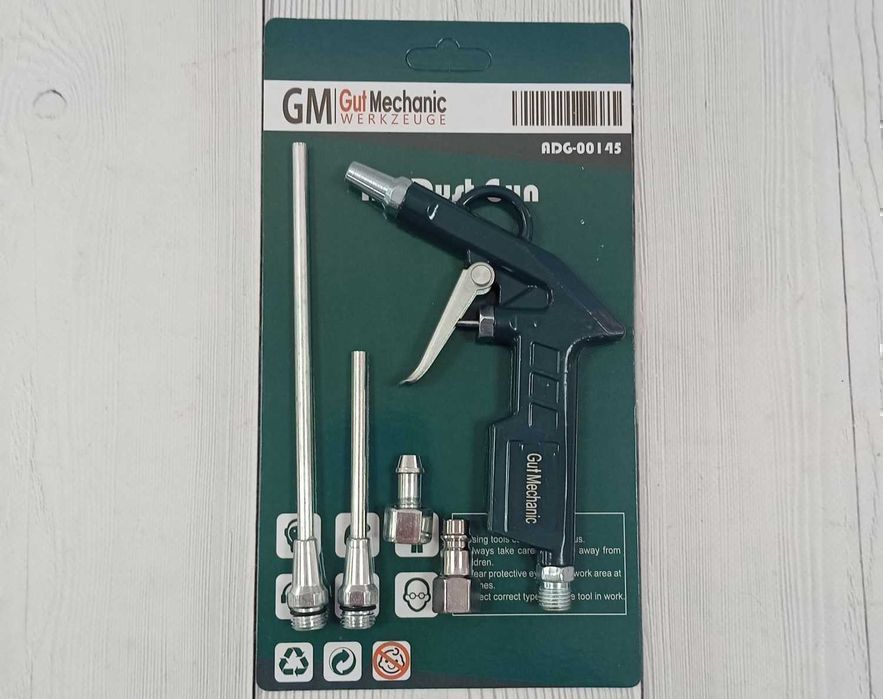 Пістолет продувний з набором наконечників GUT MECHANIC ADG-00145