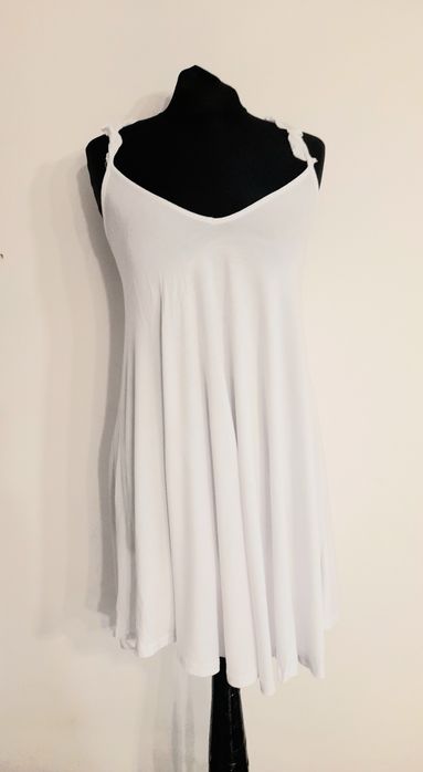 komfortowa koszulka nocna sukienka mini wiskoza lato 34 xs 36 s