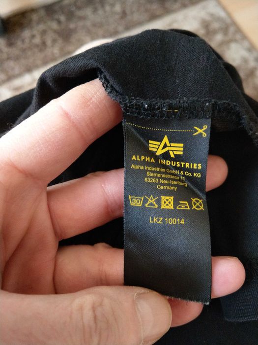 t-shirt Alpha Industries central logo
