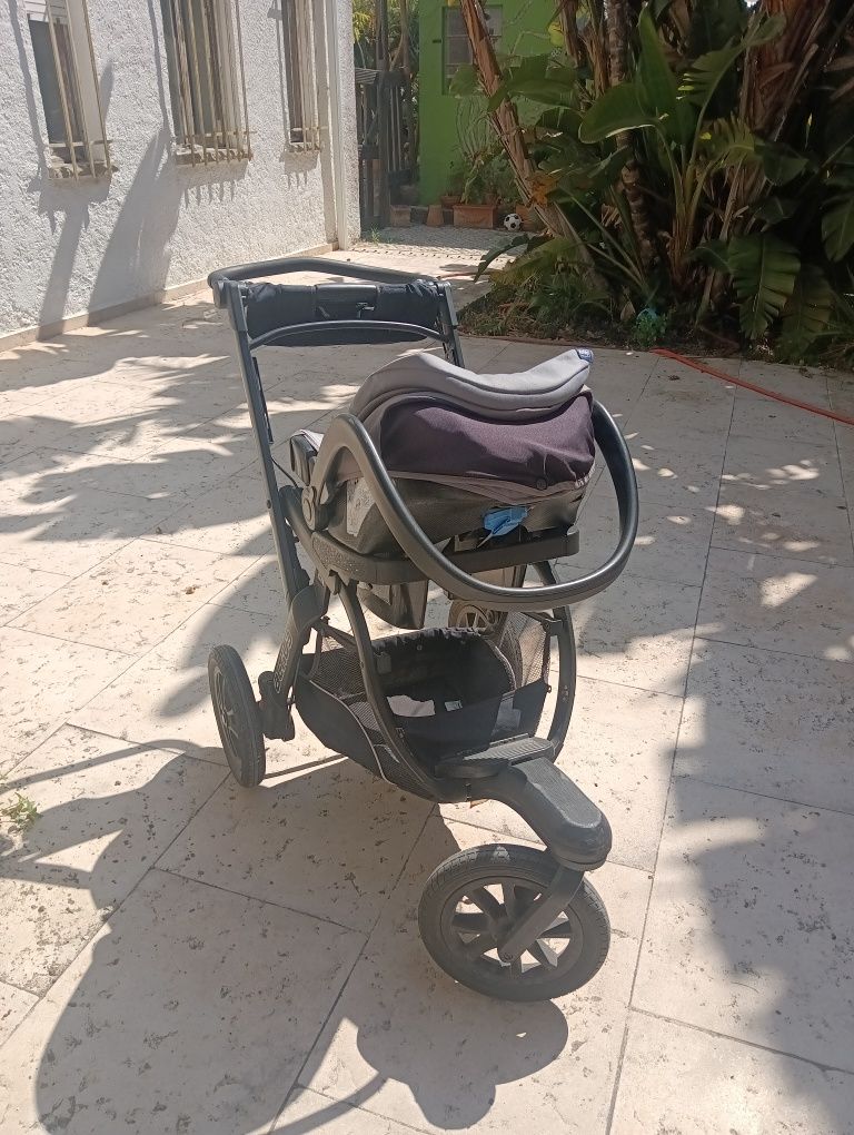 Chicco active, carrinho + ovinho + base carro