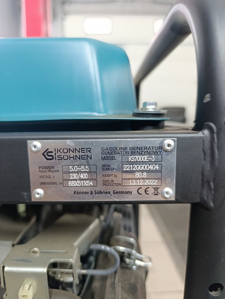 Продам генератор Konner Sohnen . Состояние идеал ! KS 7000E-3.
