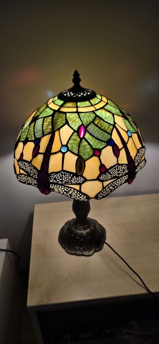 Lampa 30cm witrażowa