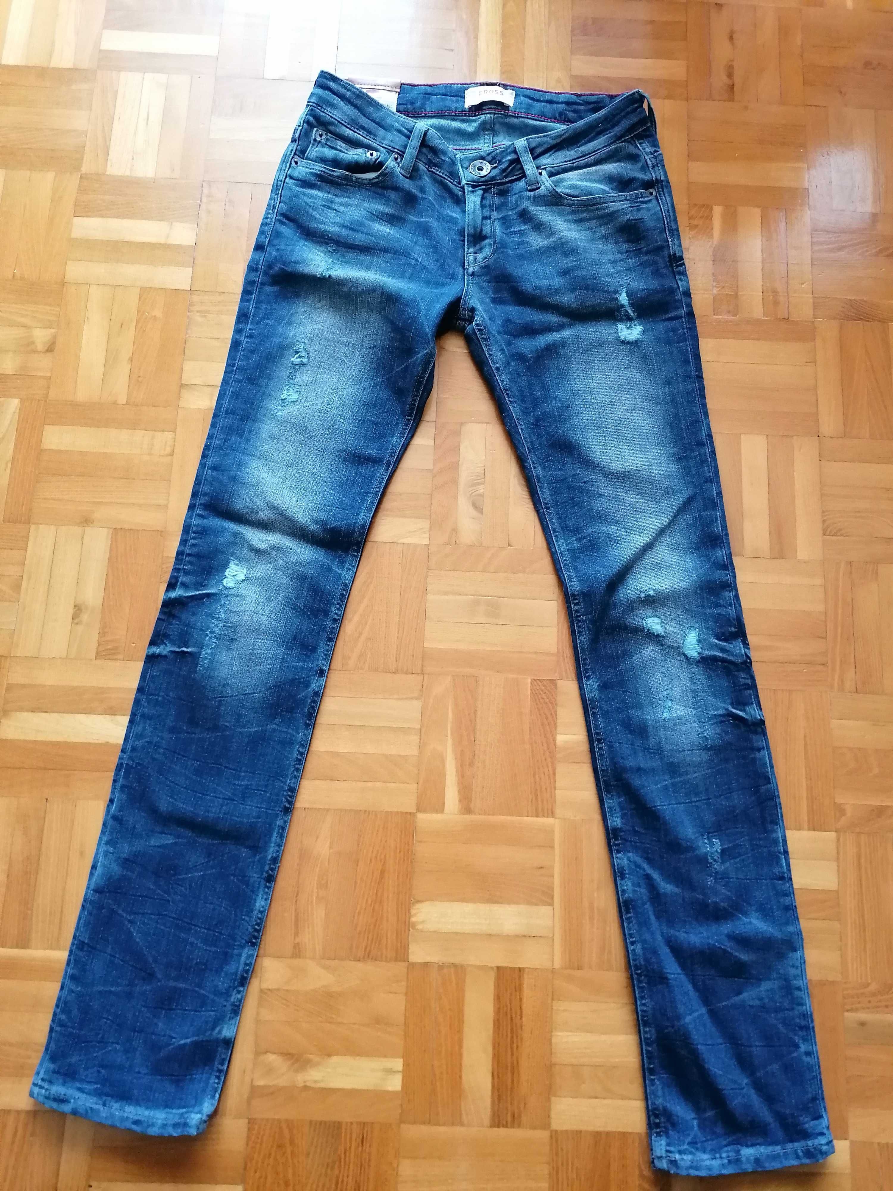 Spodnie damskie jeans cross 27 32