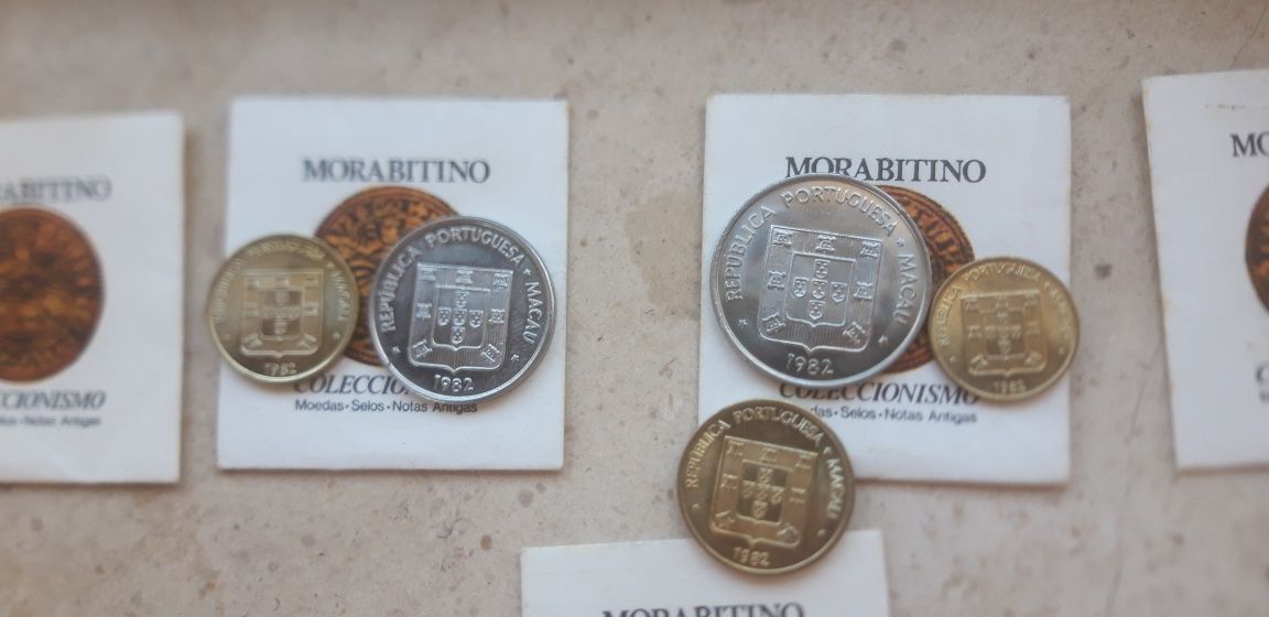 Conjunto Colecção de 5 Moedas de Macau