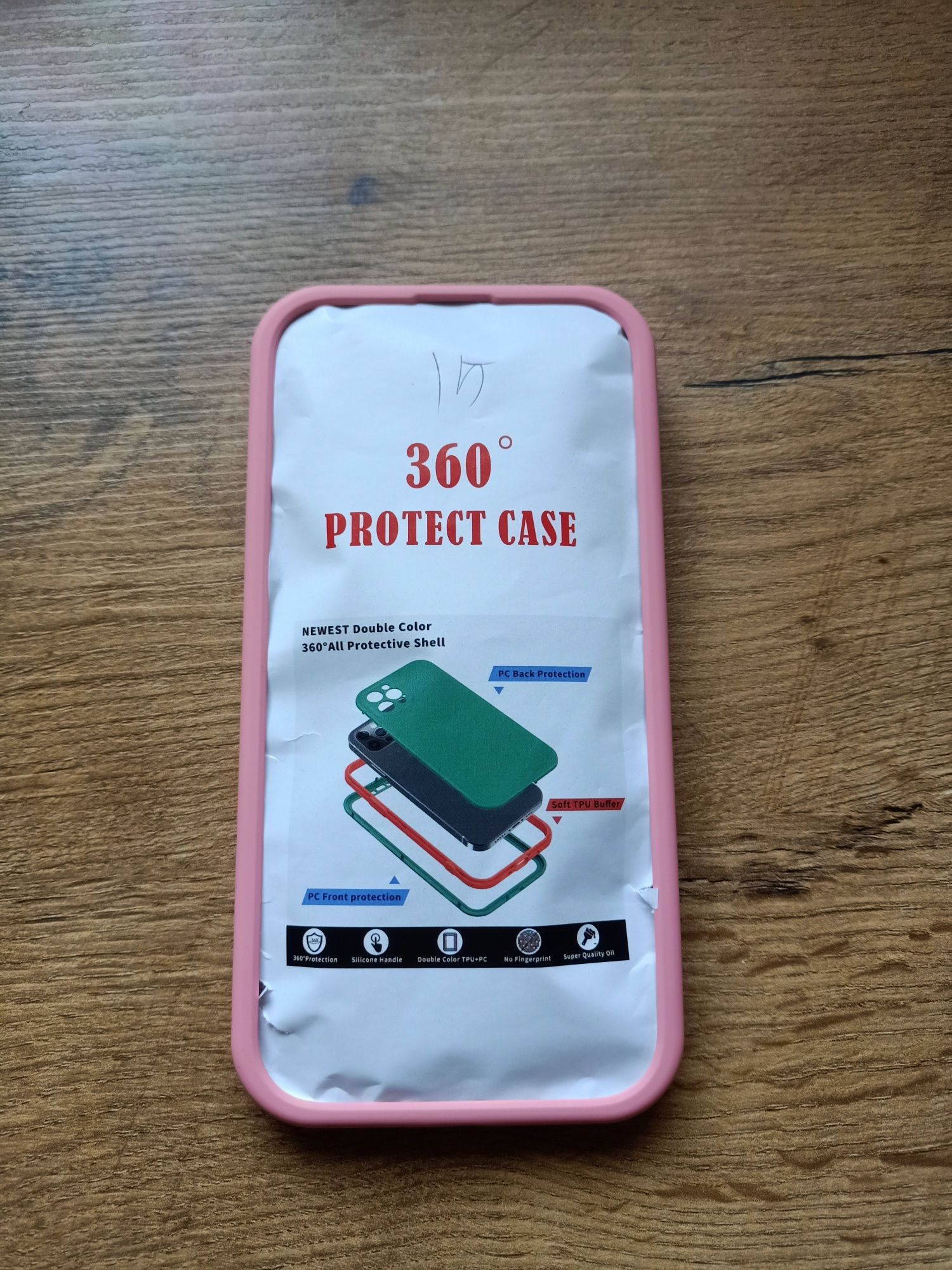 Etui pokrowiec futerał 360* różowy iPhone 15