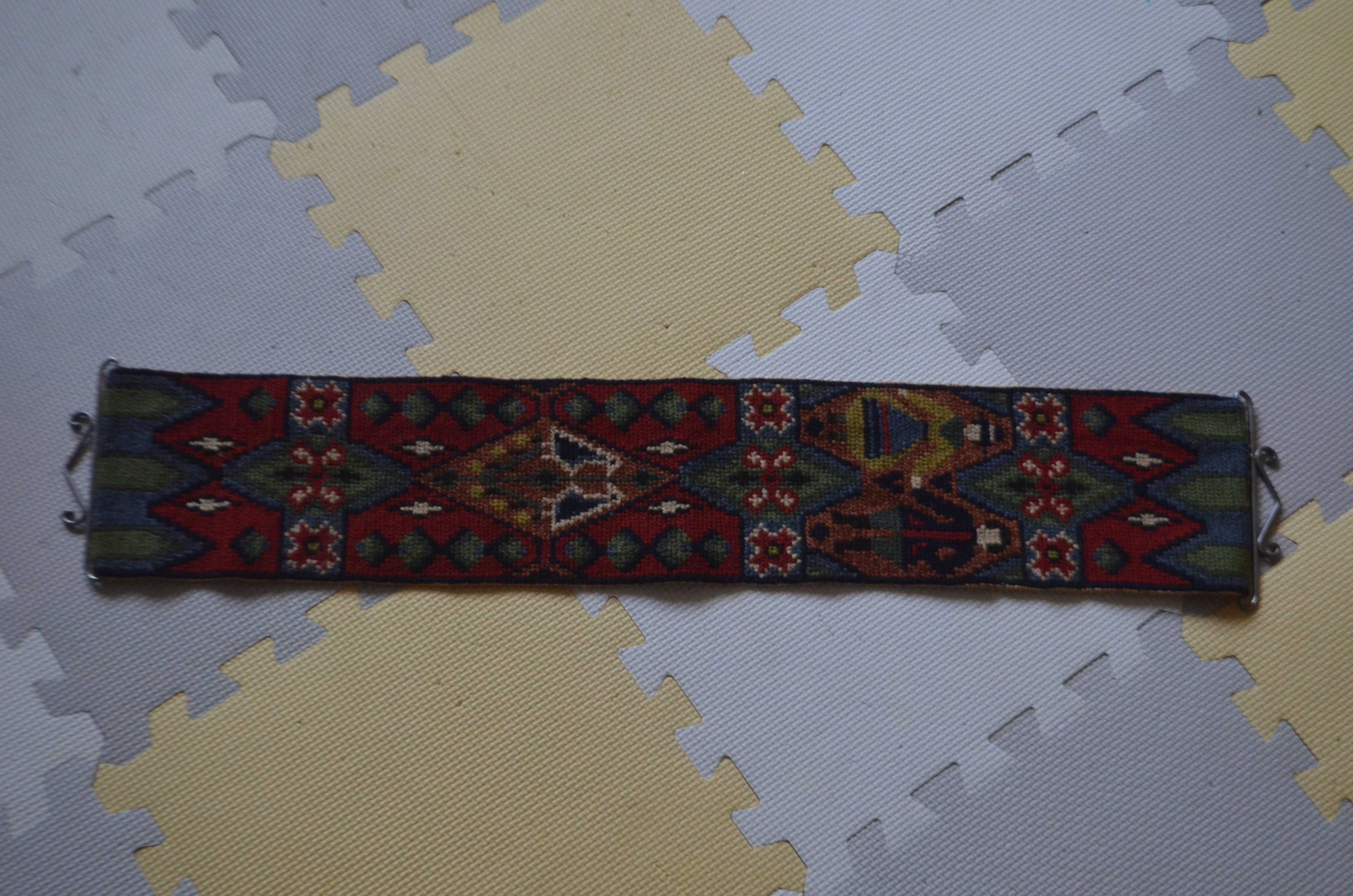 makata kilim ścienny ręczne wykonanie 73 x 13,5 cm