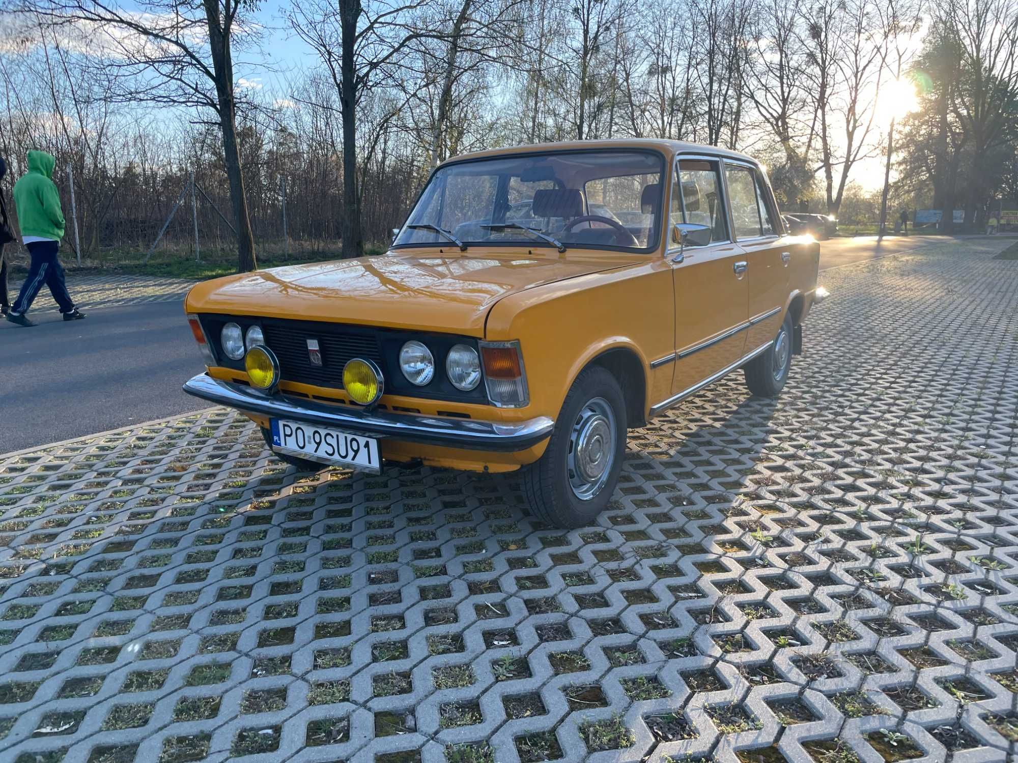 Auto do ślubu, sesji - FIAT 125p 1980 rok, oryginał, YELLOW BAHAMA