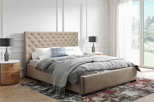 Łóżko sypialniane tapicerowane LILI 160x200 PROMOCJA
