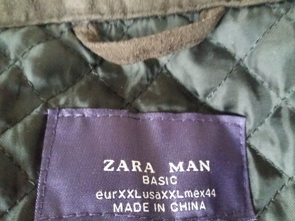 Casaco blazer castanho acolchoado bolsos
