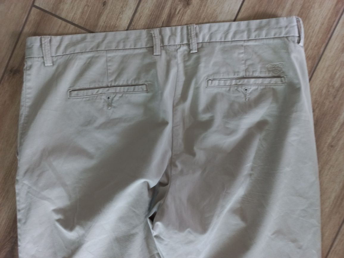 męskie firmowe spodnie GANT-rozmiar-XXL-38/34