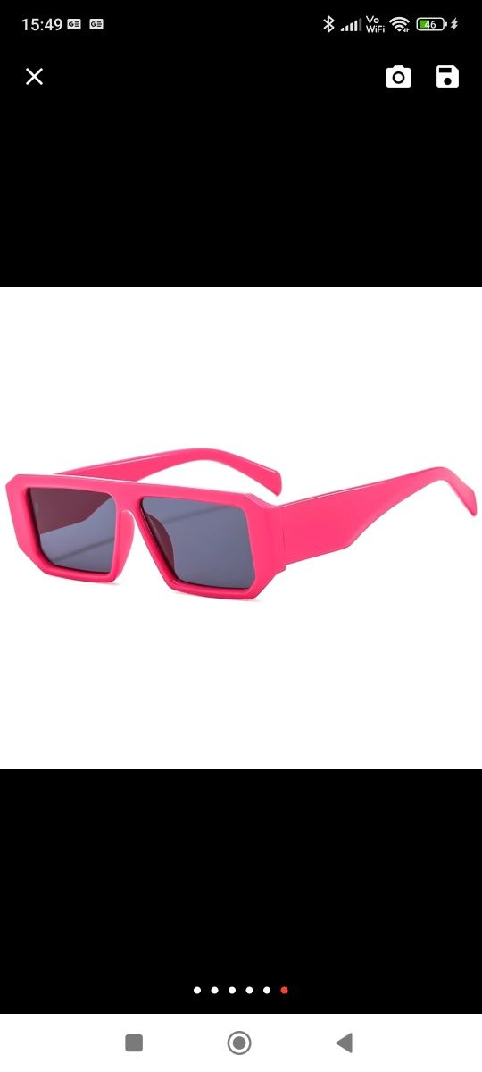 Hit okulary przeciwsłoneczne róż panterka unisex ochrona UV