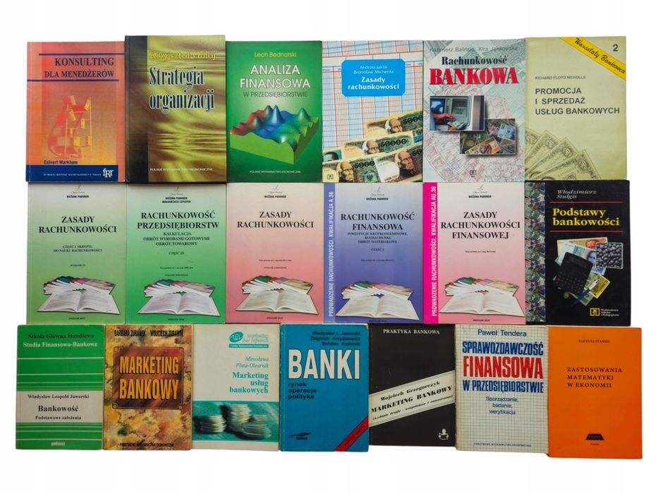 19x Książki Rachunkowość Bankowość Finanse Marketing