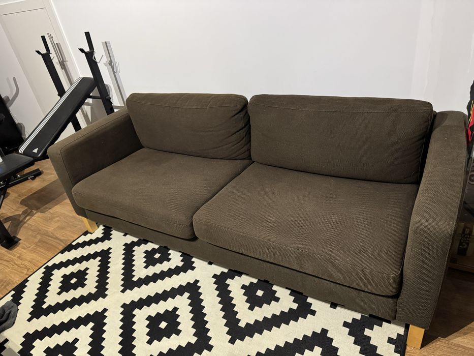 Vendo sofa ikea 3/4 lugares castanho