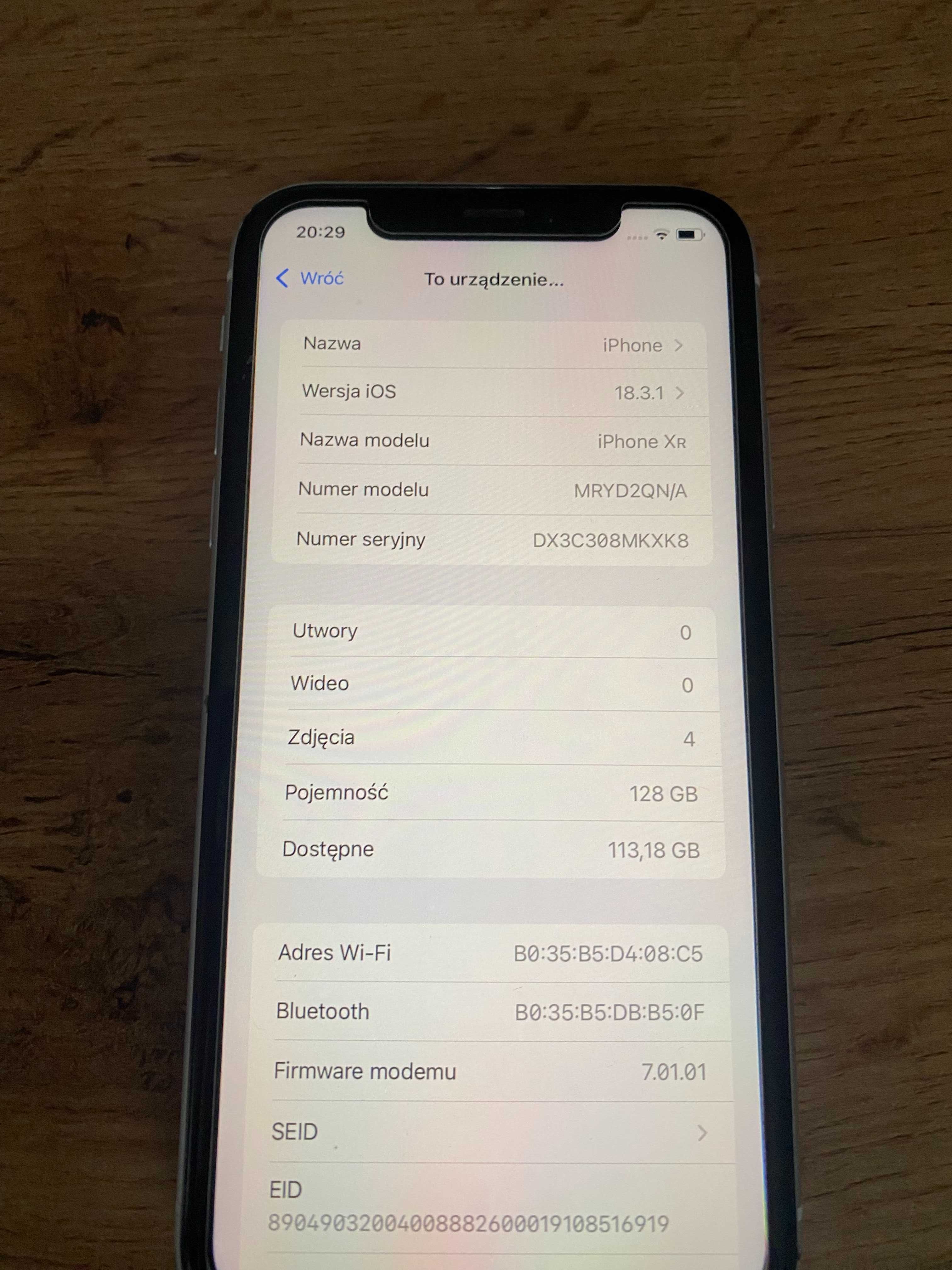 IPhone XR  128gb  Biały Super stan
