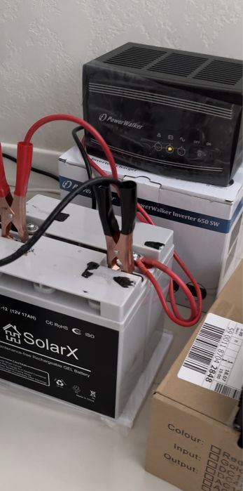 Інвертор Power Walker з чистою синусоідою 650W і вбудованим зарядним