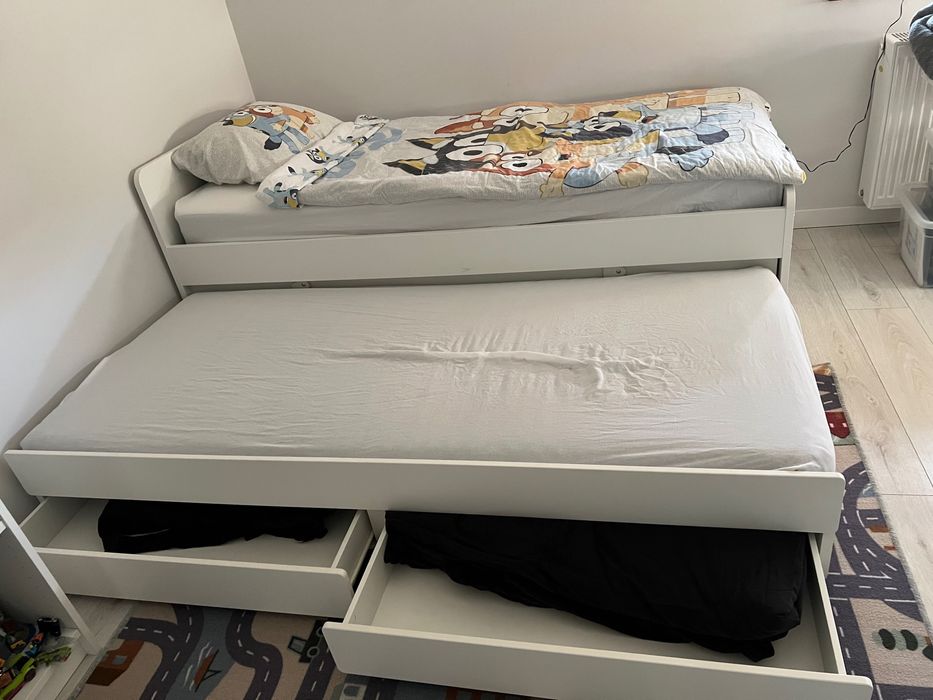 Łóżko pojedyncze 90 x 200 z dwoma poziomami spania