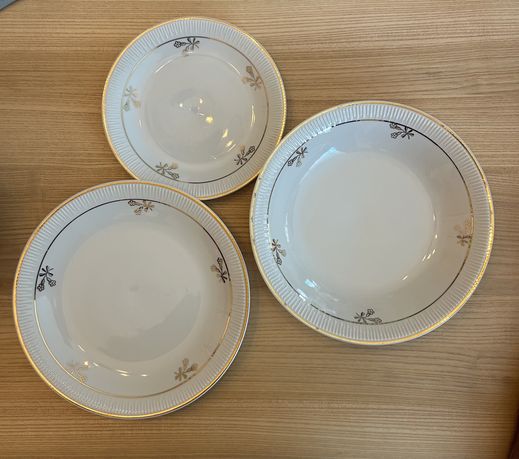 Komplet 5 talerzy porcelanowych Włocławek