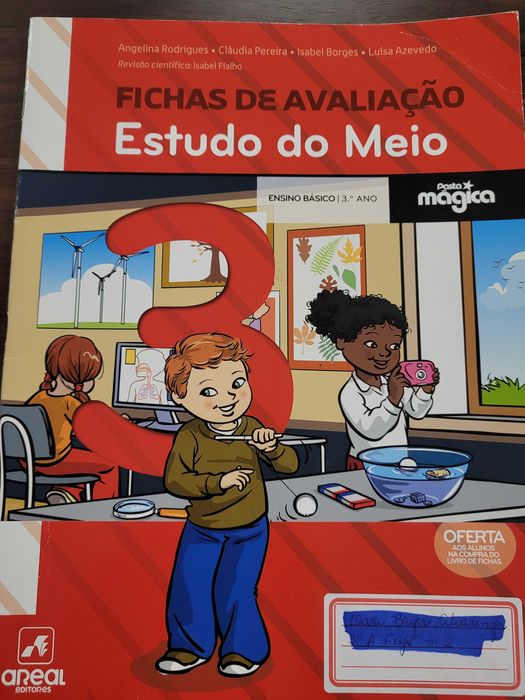 Estudo do Meio 3° Ano Fichas de Avaliação + Livro de Fichas - Areal