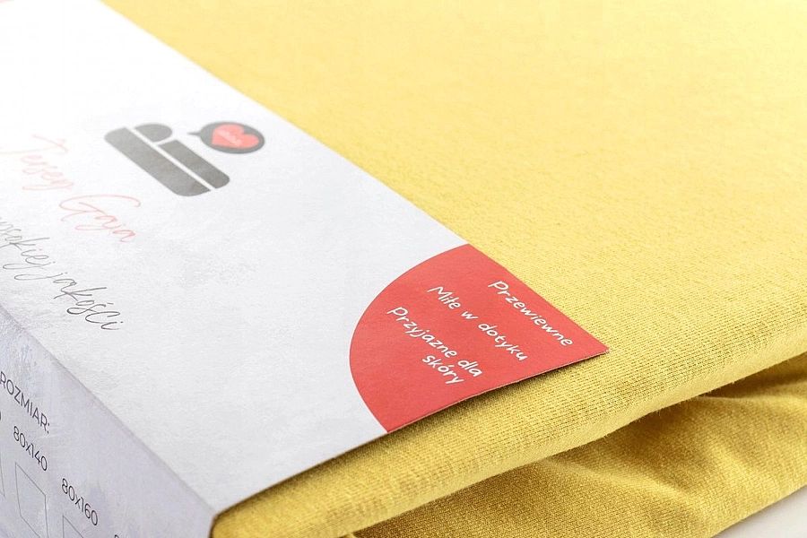 Prześcieradło 140x200 Jednolite Bawełna Jersey z Gumką Gaja 41